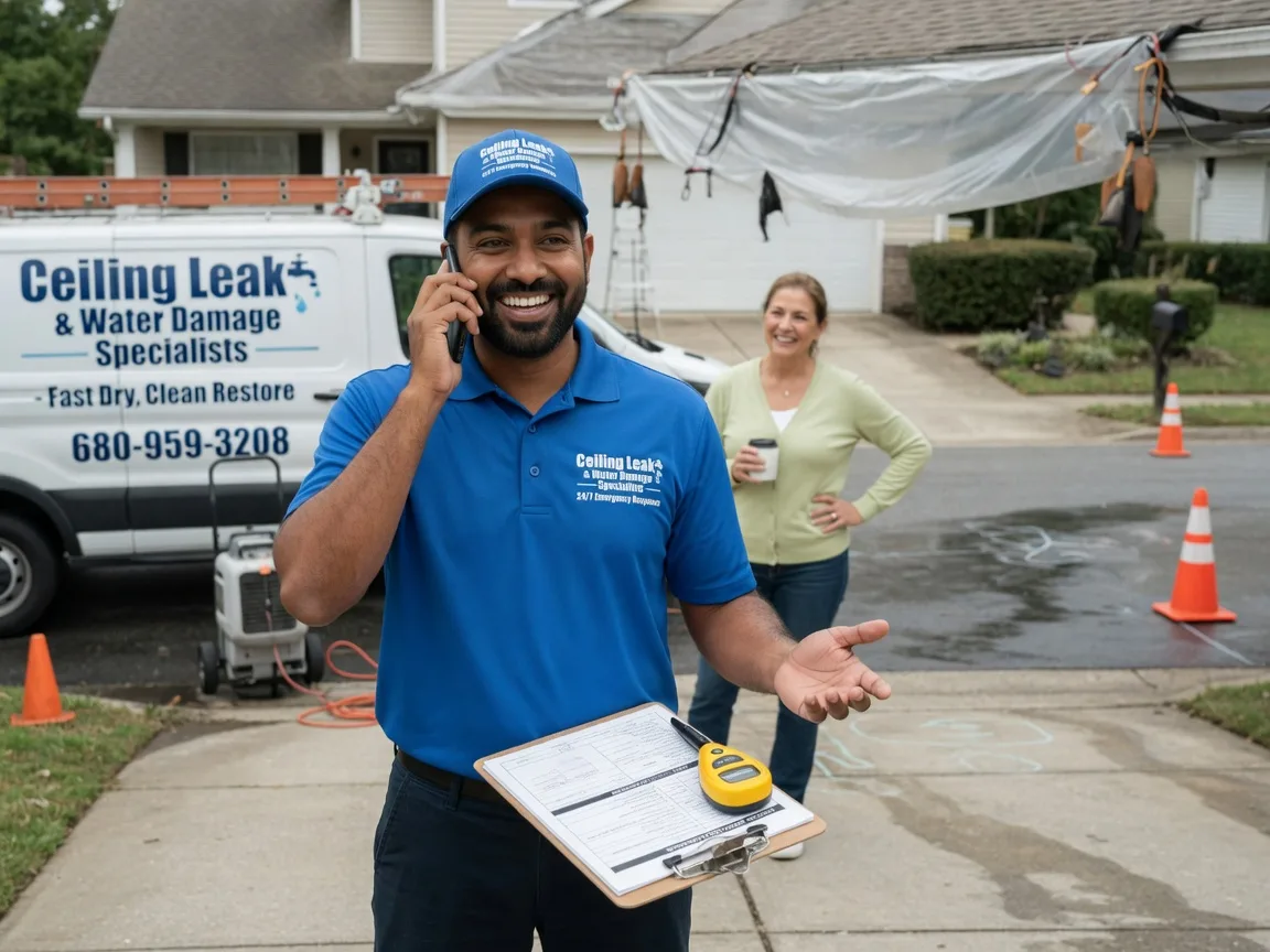 Ceiling Leak Cleanup Van Vleck, TX FAQs